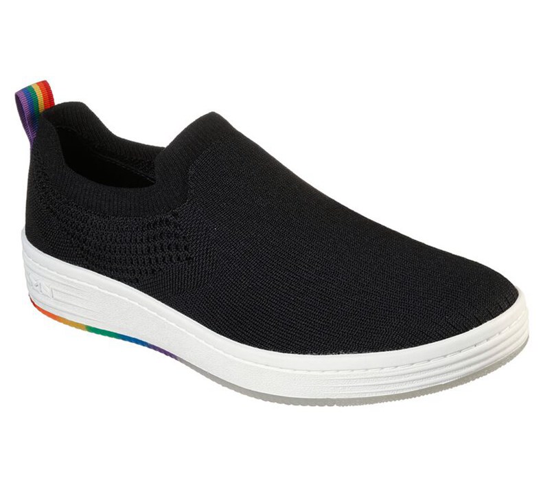 Skechers Herr Svarta Slip On - Palmilla - Pax - Sverige (SFQKM-4618)